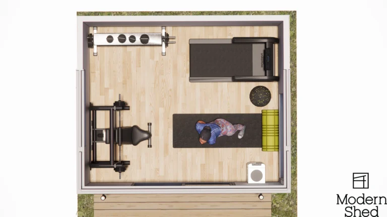 10x12 Floor Plan - Modern Shed