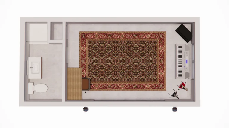 12x24 Floor Plan - Modern Shed