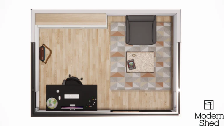 10x12 Floor Plans - Modern Shed